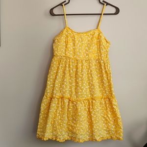 Aeropostale yellow flowered sundress sz  S